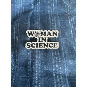 WOMEN IN SCIENCE Enamel Lapel Bakcpack Pin NEW